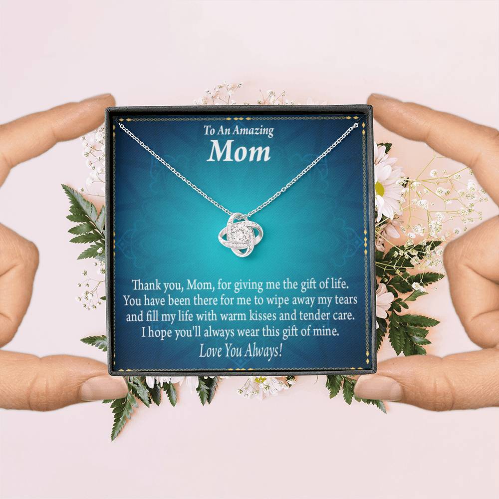 To Mom Love Always Love Knot Message Card From Son Daughter Gift Anniversary Birthday Graduation Mothers Day-Express Your Love Gifts