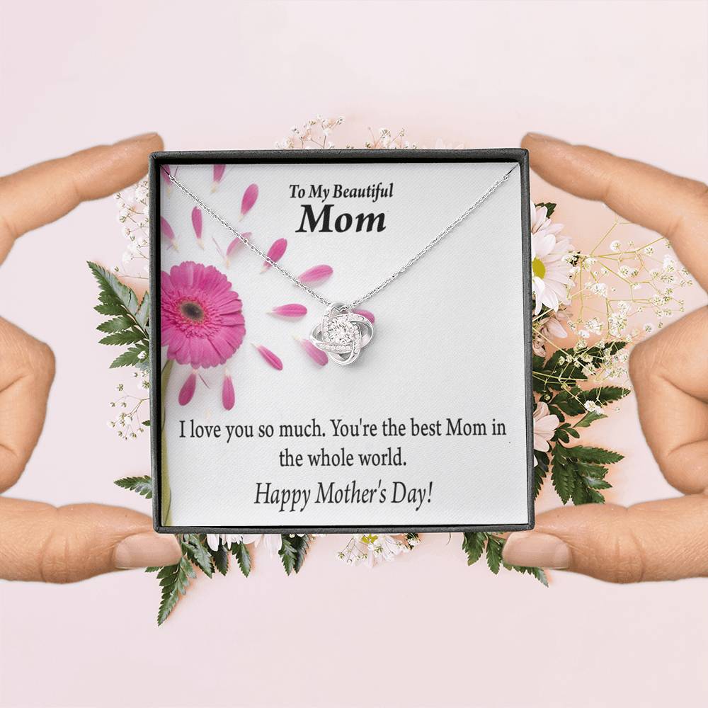 You'Re The Best Happy Mother'S Day Love Knot Pendant Message Card-Express Your Love Gifts