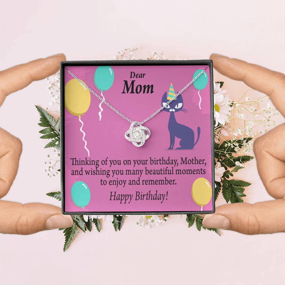 Thinking Of You Love Knot Pendant Message Card-Express Your Love Gifts