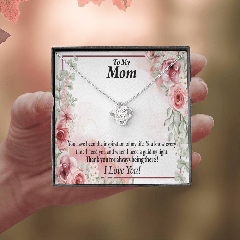 To Mom Mother Bonus Mom Grandmom Sweet Message Love Knot Message Card From Son Daughter Gift Anniversary Birthday Graduation Mothers Day-Express Your Love Gifts