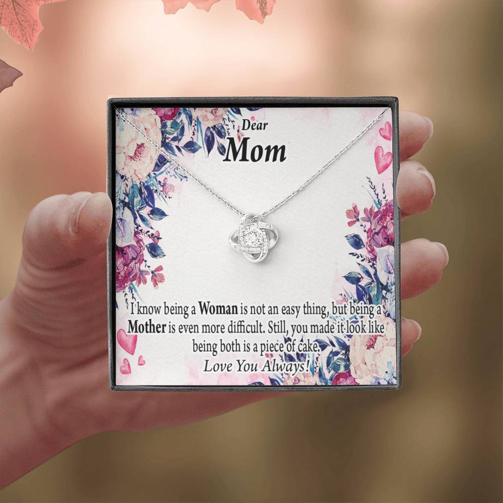 To Mom You'Re Wonderful Love Knot Message Card From Son Daughter Gift Anniversary Birthday Graduation Mothers Day-Express Your Love Gifts