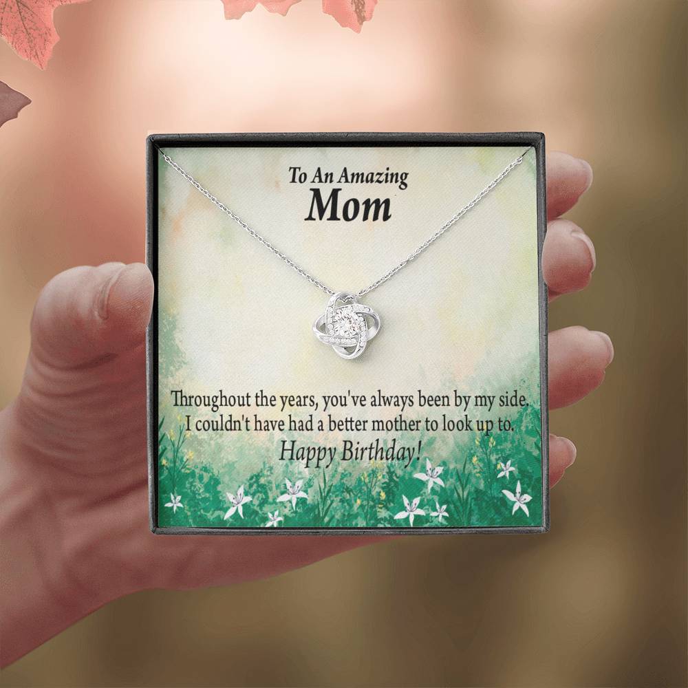 Happy Birthday Mom No One Better Love Knot Message Card From Son Daughter Gift Anniversary Birthday Graduation Mothers Day-Express Your Love Gifts