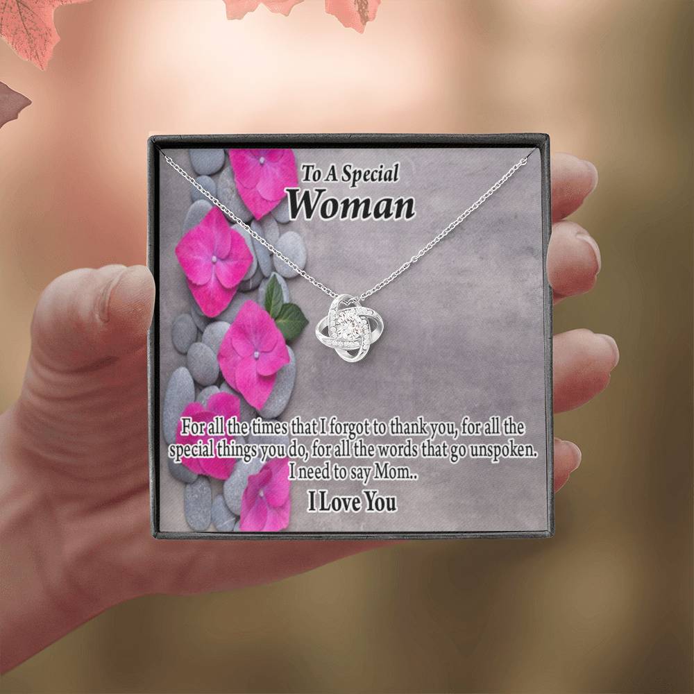 To Mom You'Re Special Love Knot Message Card From Son Daughter Gift Anniversary Birthday Graduation Mothers Day-Express Your Love Gifts