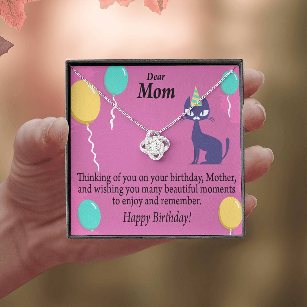 Thinking Of You Love Knot Pendant Message Card-Express Your Love Gifts