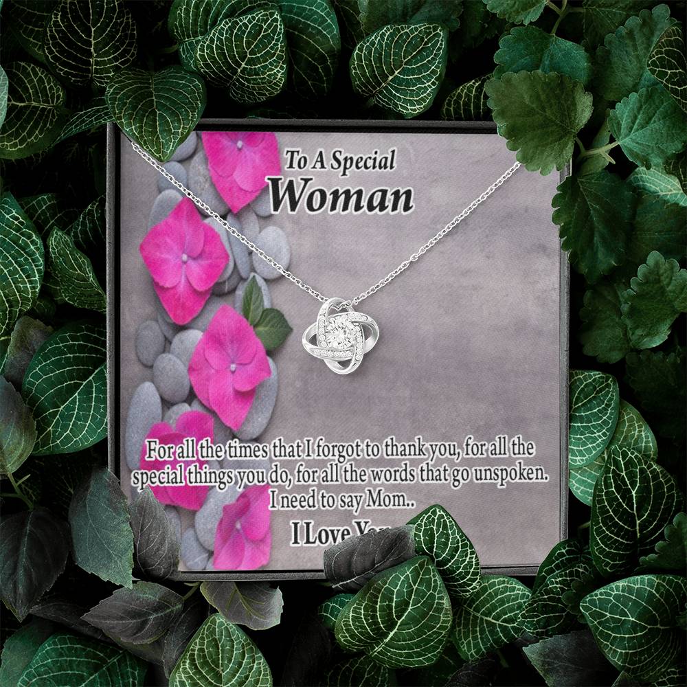 To Mom You'Re Special Love Knot Message Card From Son Daughter Gift Anniversary Birthday Graduation Mothers Day-Express Your Love Gifts