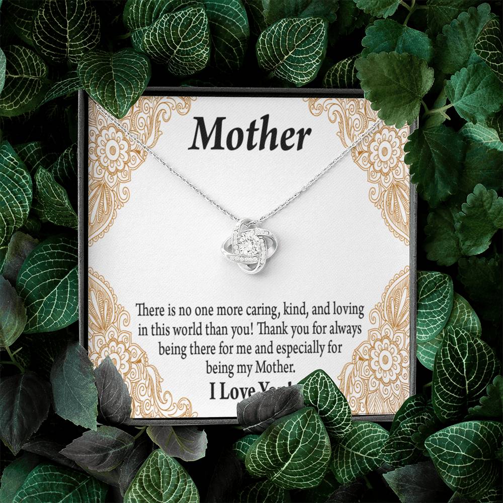 To Mom Mother Bonus Mom Grandmom Caring Kind And Loving Love Knot Message Card From Son Daughter Gift Anniversary Birthday Graduation Mothers Day-Express Your Love Gifts