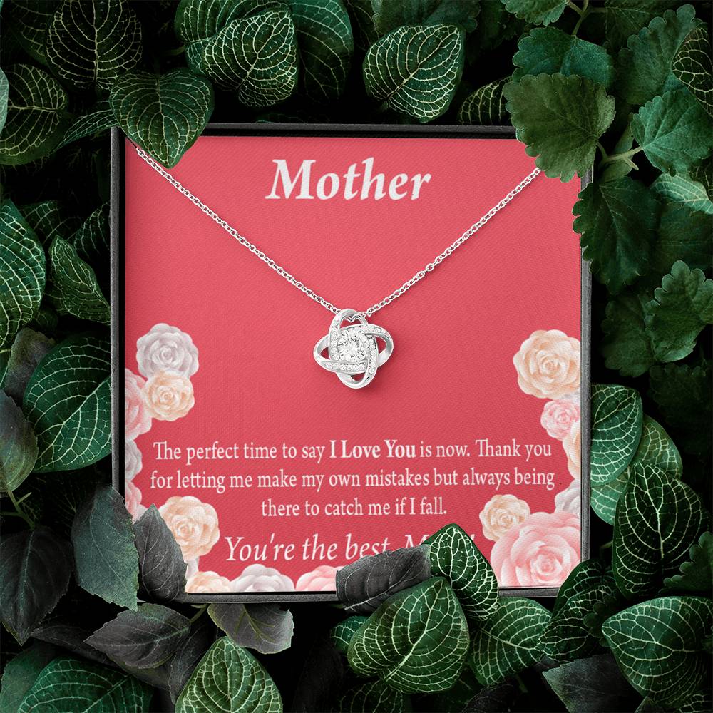 Mother Perfect Time Love Knot Message Card From Son Daughter Gift Anniversary Birthday Graduation Mothers Day-Express Your Love Gifts