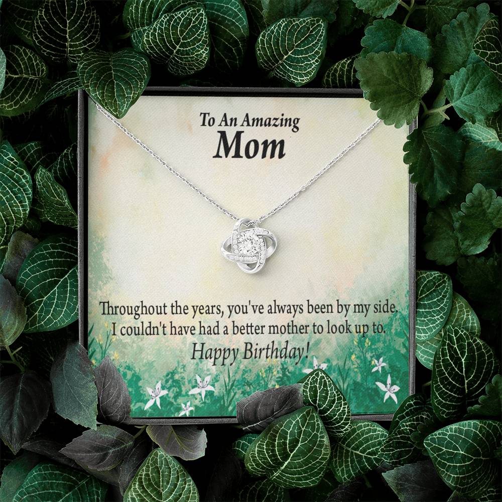 Happy Birthday Mom No One Better Love Knot Message Card From Son Daughter Gift Anniversary Birthday Graduation Mothers Day-Express Your Love Gifts