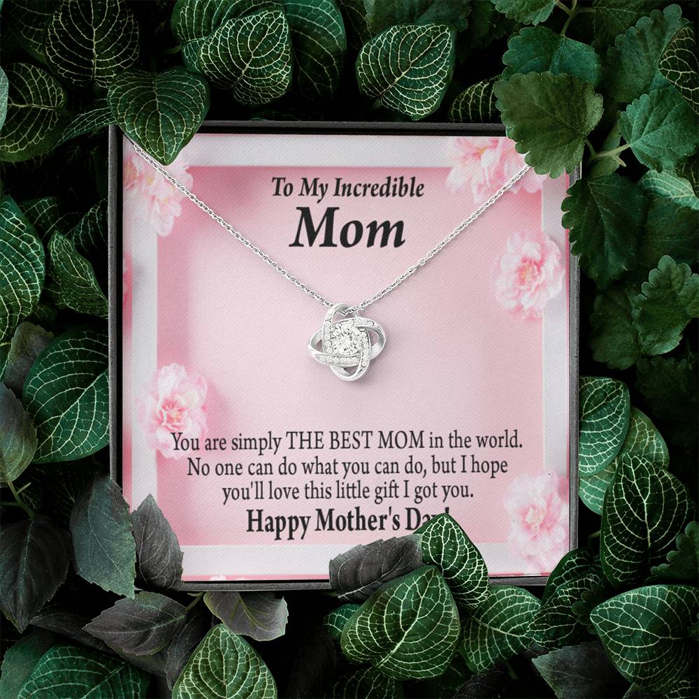 Happy Mother'S Day You'Re The Best Love Knot Message Card From Son Daughter Gift Anniversary Birthday Graduation Mothers Day-Express Your Love Gifts