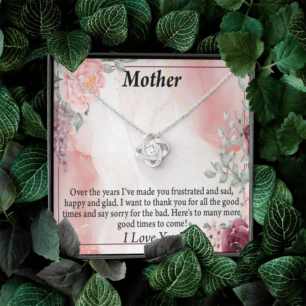 To Mother More Good Times Love Knot Message Card From Son Daughter Gift Anniversary Birthday Graduation Mothers-Express Your Love Gifts