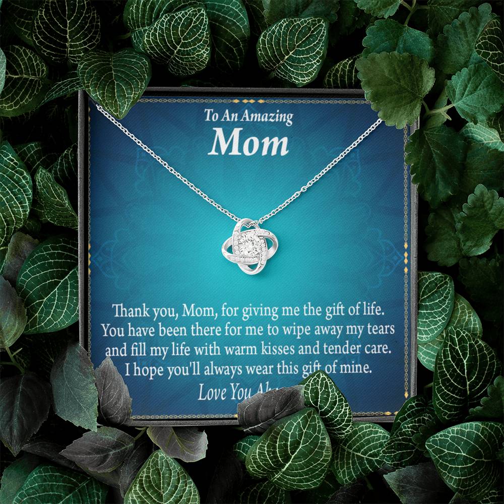 To Mom Love Always Love Knot Message Card From Son Daughter Gift Anniversary Birthday Graduation Mothers Day-Express Your Love Gifts