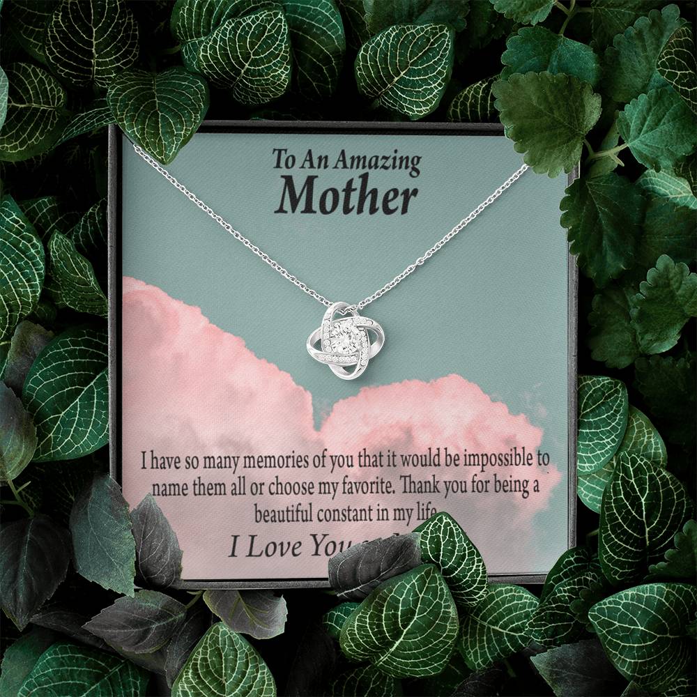 To Mom Constant In My Life Love Knot Message Card From Son Daughter Gift Anniversary Birthday Graduation-Express Your Love Gifts