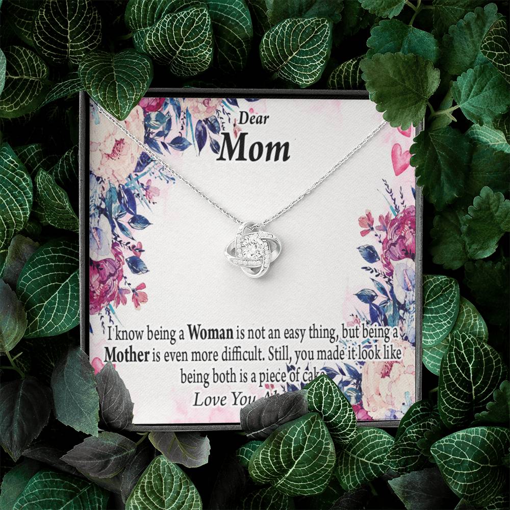 To Mom You'Re Wonderful Love Knot Message Card From Son Daughter Gift Anniversary Birthday Graduation Mothers Day-Express Your Love Gifts