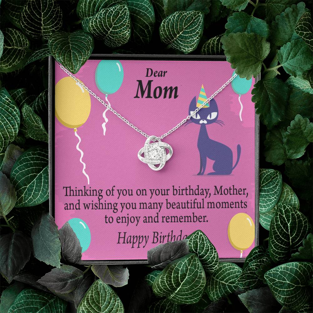 Thinking Of You Love Knot Pendant Message Card-Express Your Love Gifts