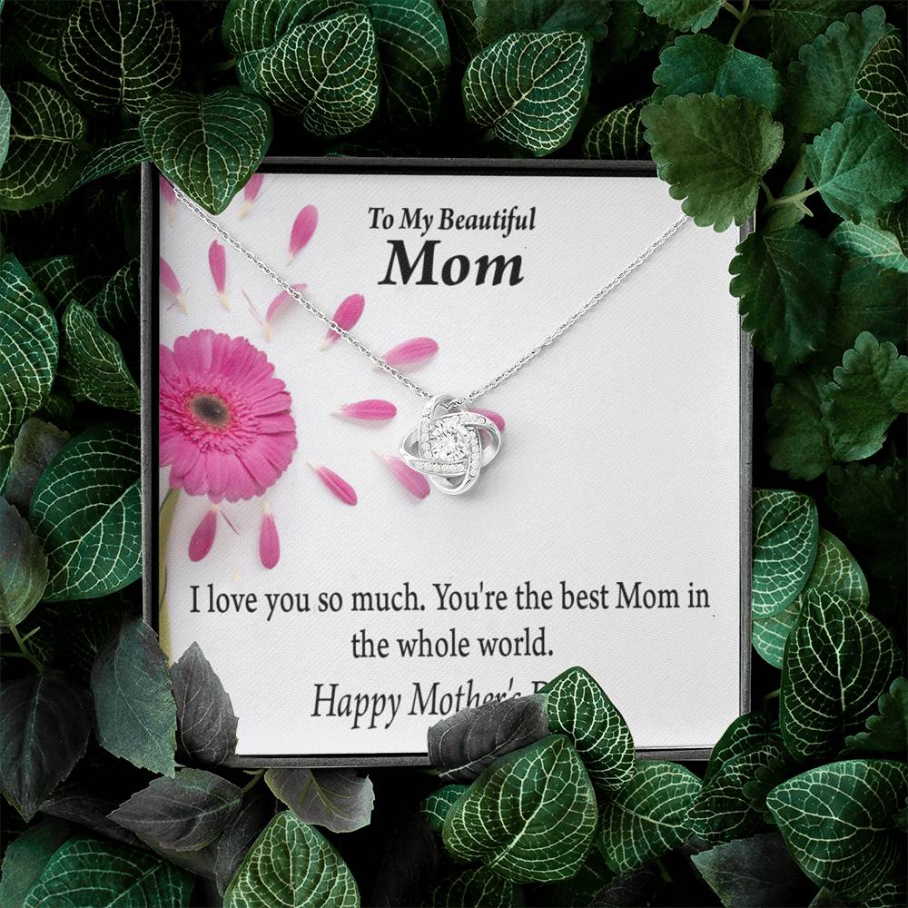 You'Re The Best Happy Mother'S Day Love Knot Pendant Message Card-Express Your Love Gifts