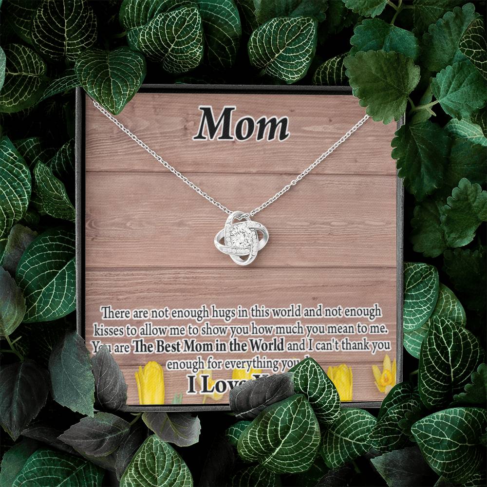 To Mom Best Mom In World Love Knot Message Card From Son Daughter Gift Anniversary Birthday Graduation Mothers Day-Express Your Love Gifts