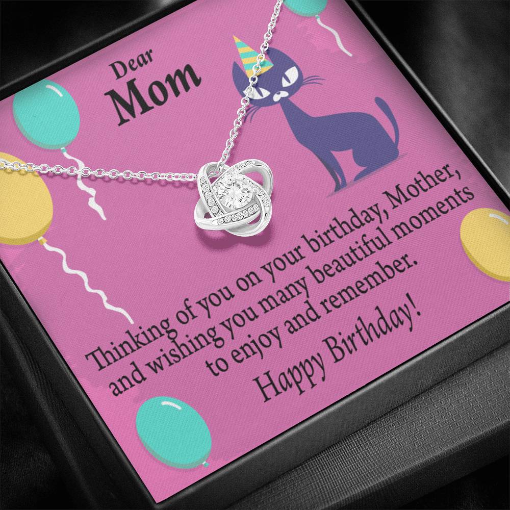 Thinking Of You Love Knot Pendant Message Card-Express Your Love Gifts