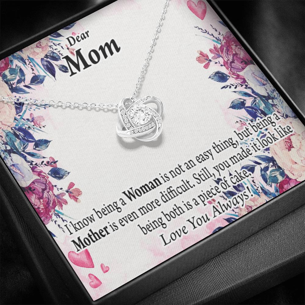 To Mom You'Re Wonderful Love Knot Message Card From Son Daughter Gift Anniversary Birthday Graduation Mothers Day-Express Your Love Gifts