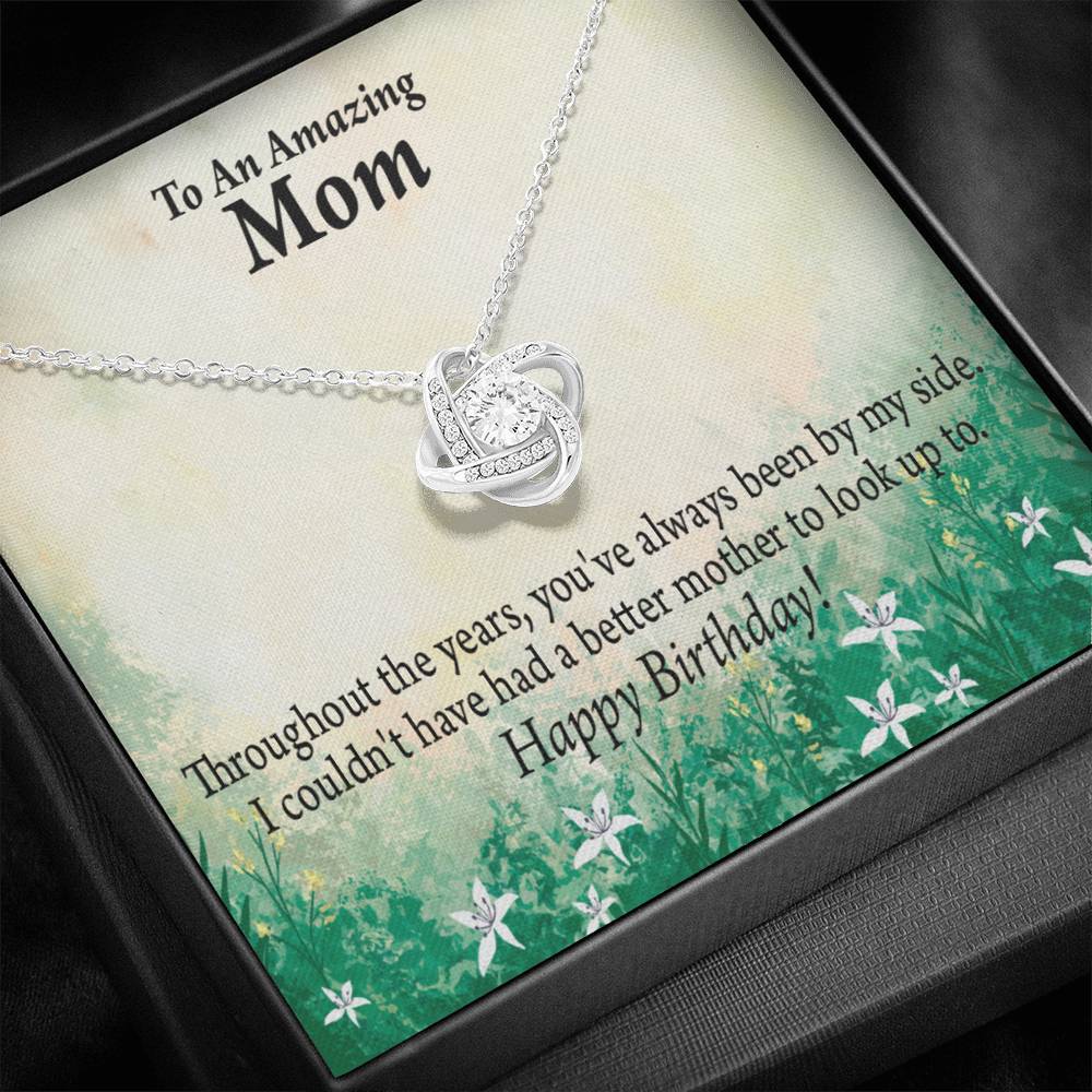 Happy Birthday Mom No One Better Love Knot Message Card From Son Daughter Gift Anniversary Birthday Graduation Mothers Day-Express Your Love Gifts