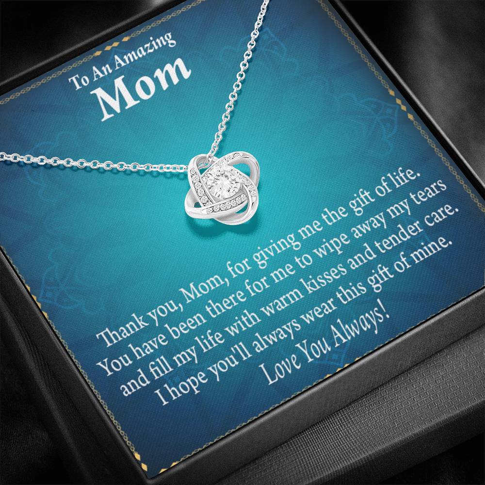 To Mom Love Always Love Knot Message Card From Son Daughter Gift Anniversary Birthday Graduation Mothers Day-Express Your Love Gifts