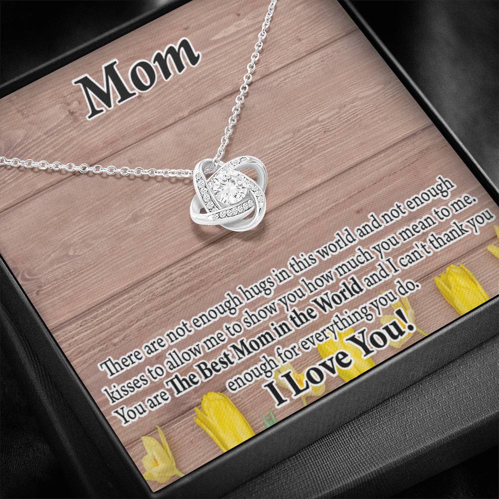 To Mom Best Mom In World Love Knot Message Card From Son Daughter Gift Anniversary Birthday Graduation Mothers Day-Express Your Love Gifts