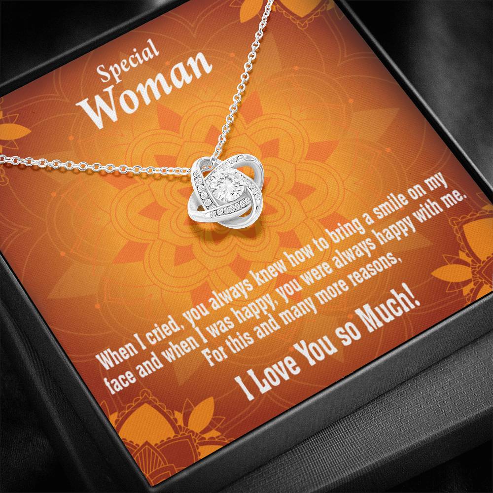 To Mom Always Happy Love Knot Message Card From Son Daughter Gift Anniversary Birthday Graduation Mothers Day-Express Your Love Gifts