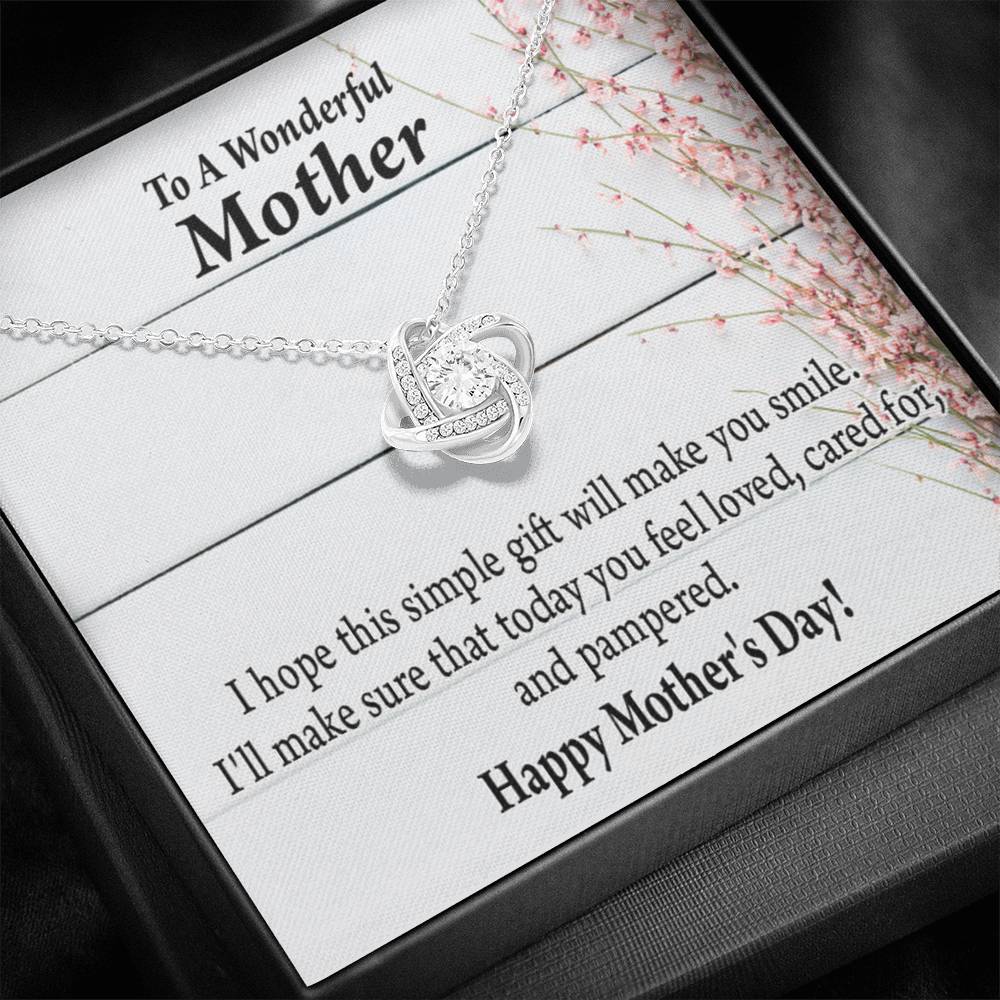 To Mom Love Knot Message Card From Son Daughter Gift Anniversary Birthday Graduation Mothers Day-Express Your Love Gifts