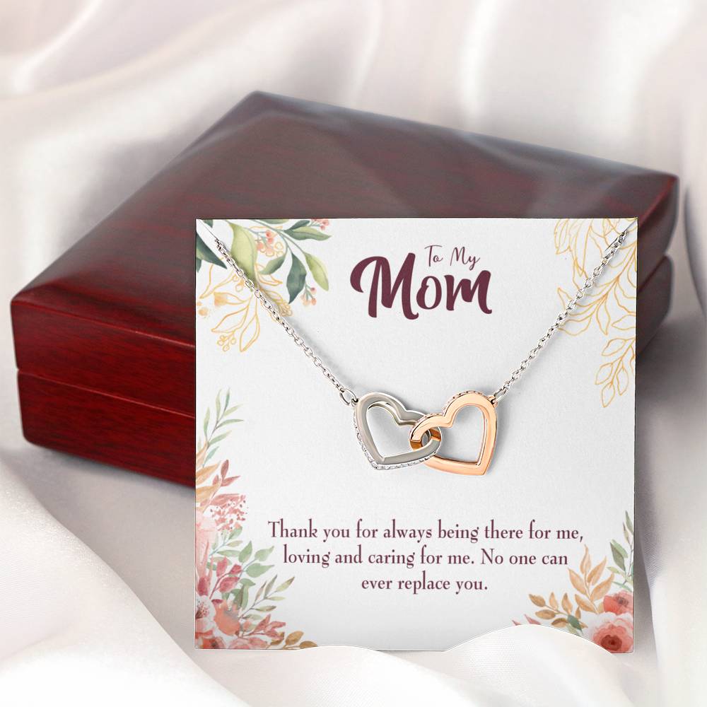 Irreplaceable Mom Inseparable Love Pendant 18k Rose Gold Finish 16” Mom Necklace-Express Your Love Gifts