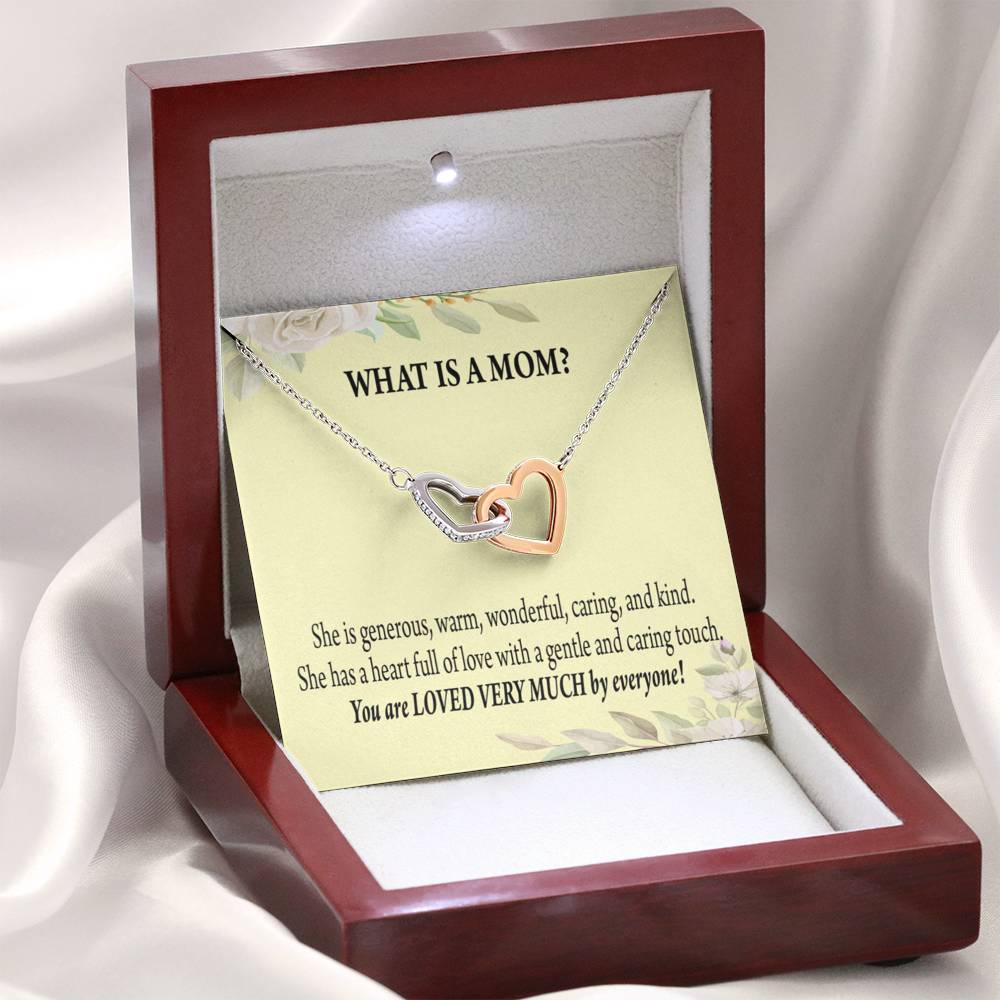 To Mom What Is Mom Inseparable Love Pendant Necklace Keepsake Card-Express Your Love Gifts