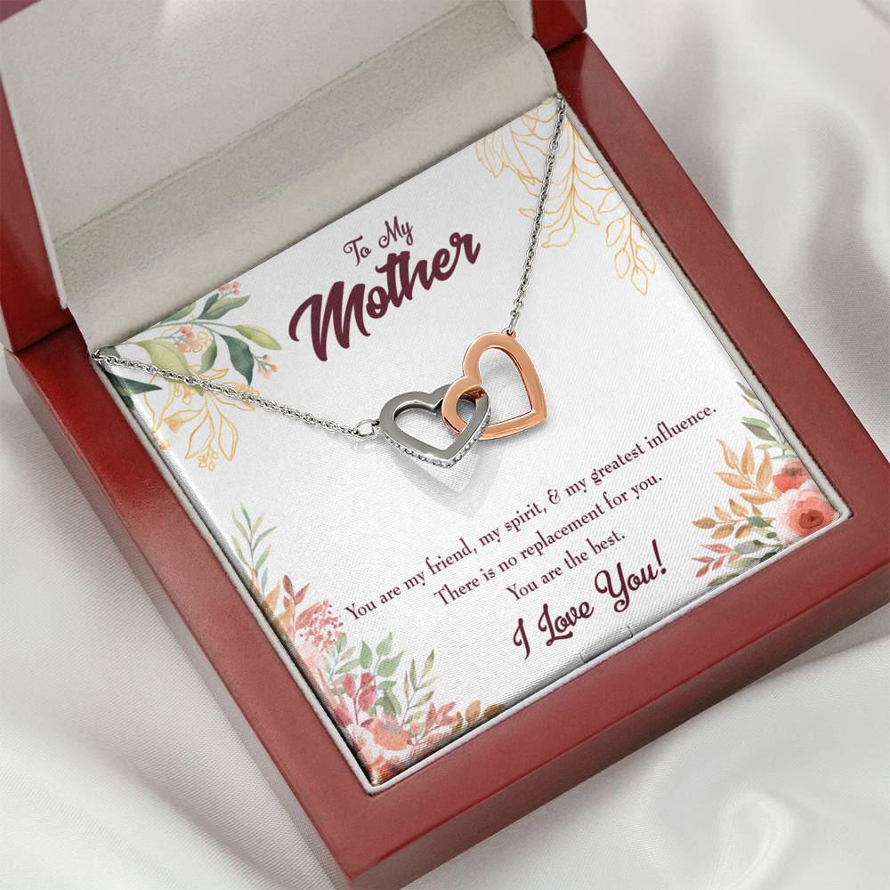 Mother Necklace Mom I Love You Inseparable Love Pendant Birthday Keepsake Card-Express Your Love Gifts