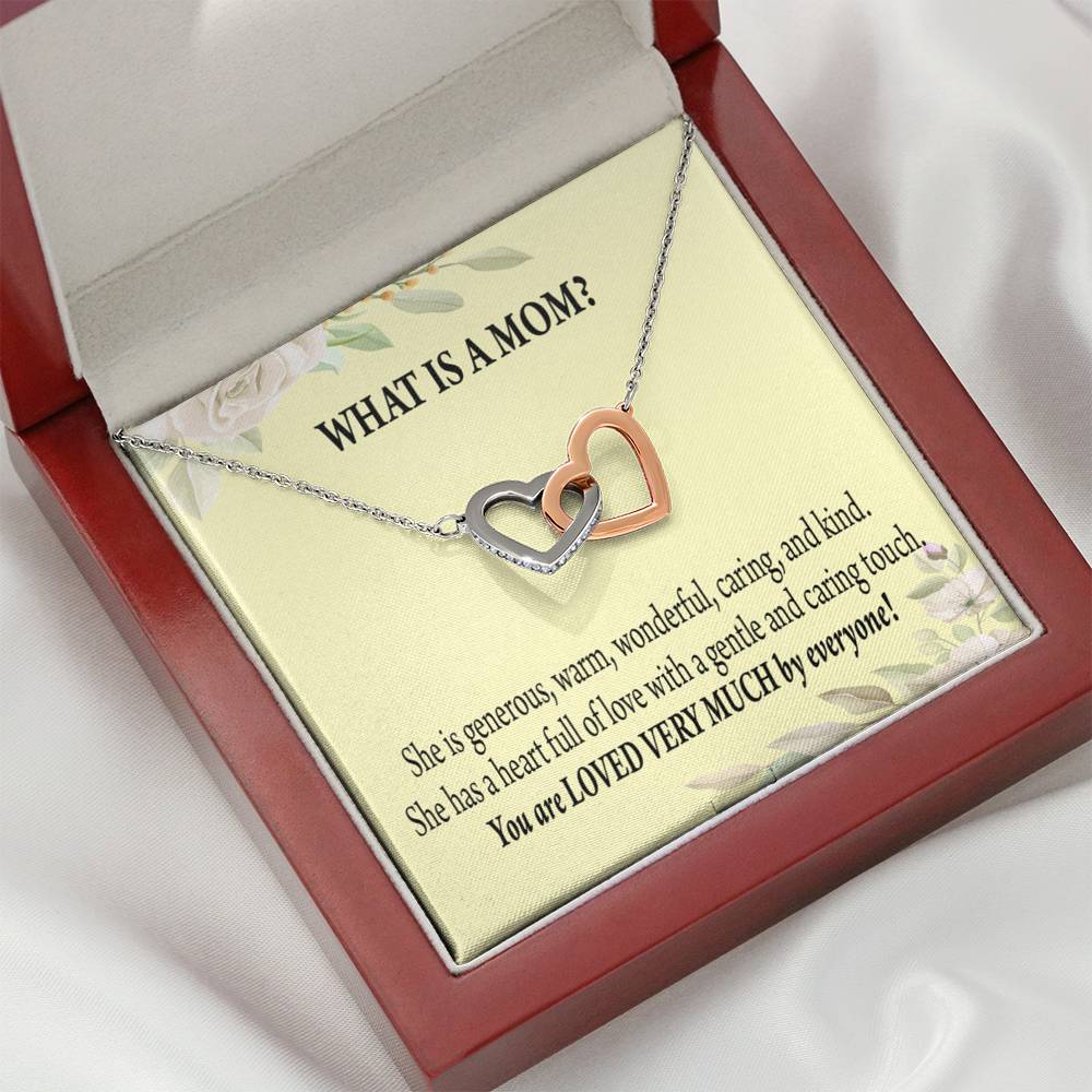 To Mom What Is Mom Inseparable Love Pendant Necklace Keepsake Card-Express Your Love Gifts