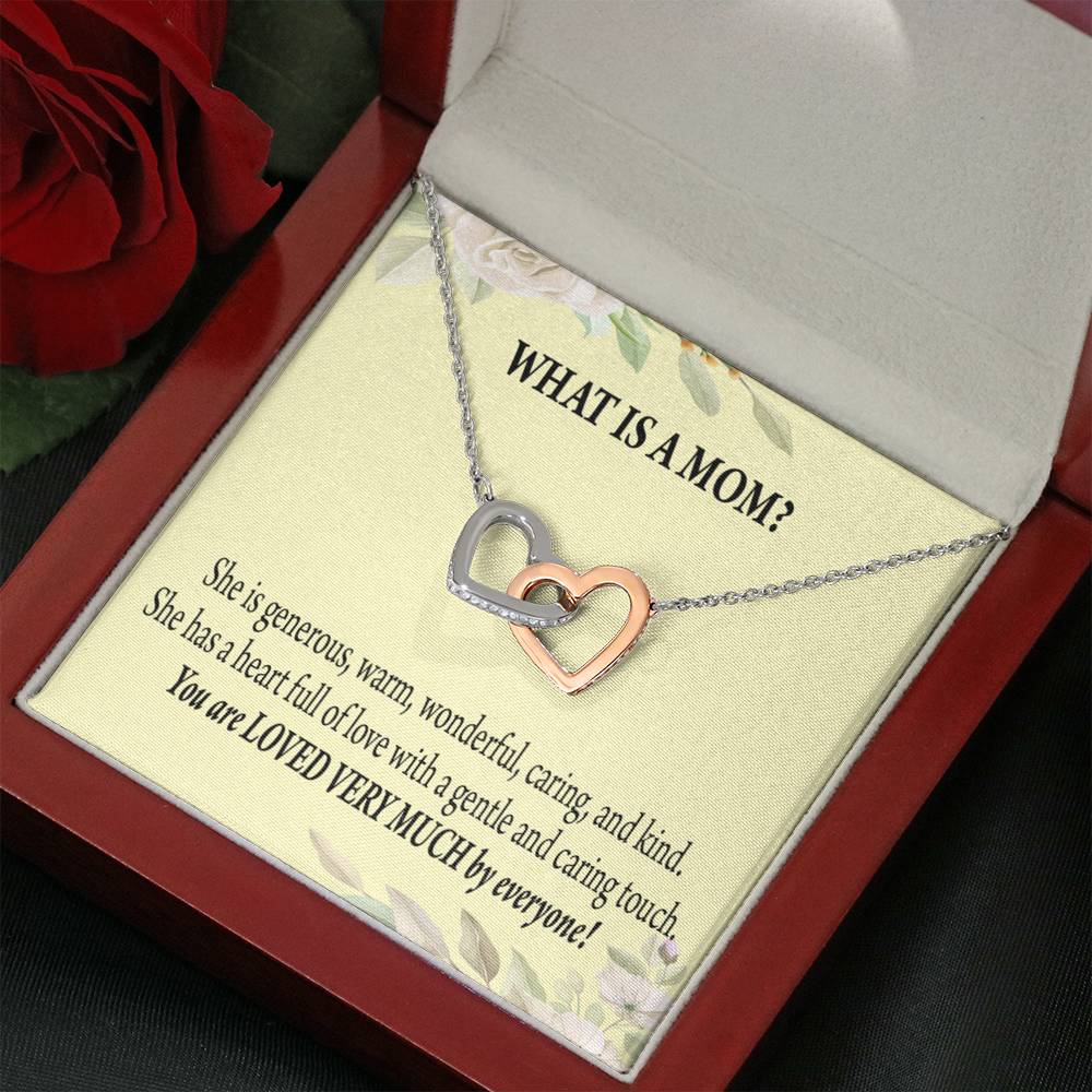 To Mom What Is Mom Inseparable Love Pendant Necklace Keepsake Card-Express Your Love Gifts