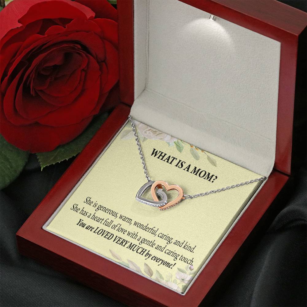 To Mom What Is Mom Inseparable Love Pendant Necklace Keepsake Card-Express Your Love Gifts