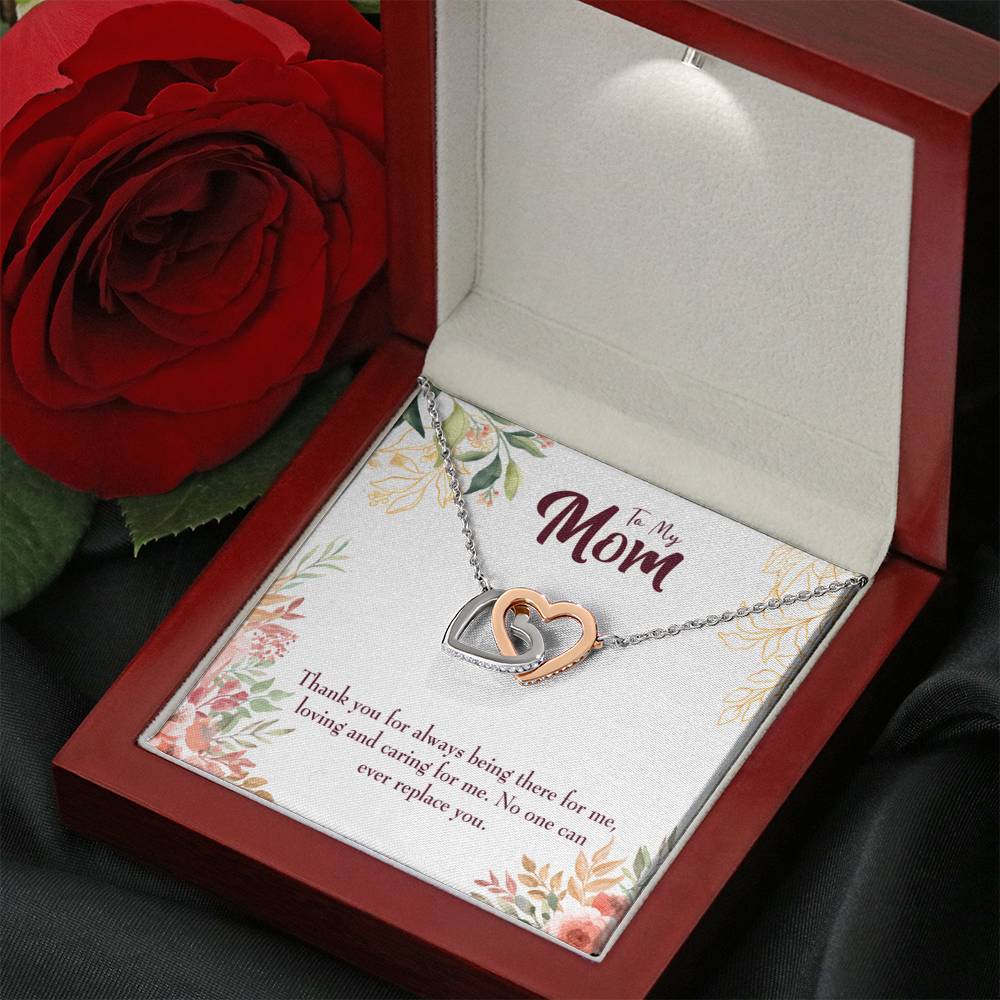 Irreplaceable Mom Inseparable Love Pendant 18k Rose Gold Finish 16” Mom Necklace-Express Your Love Gifts