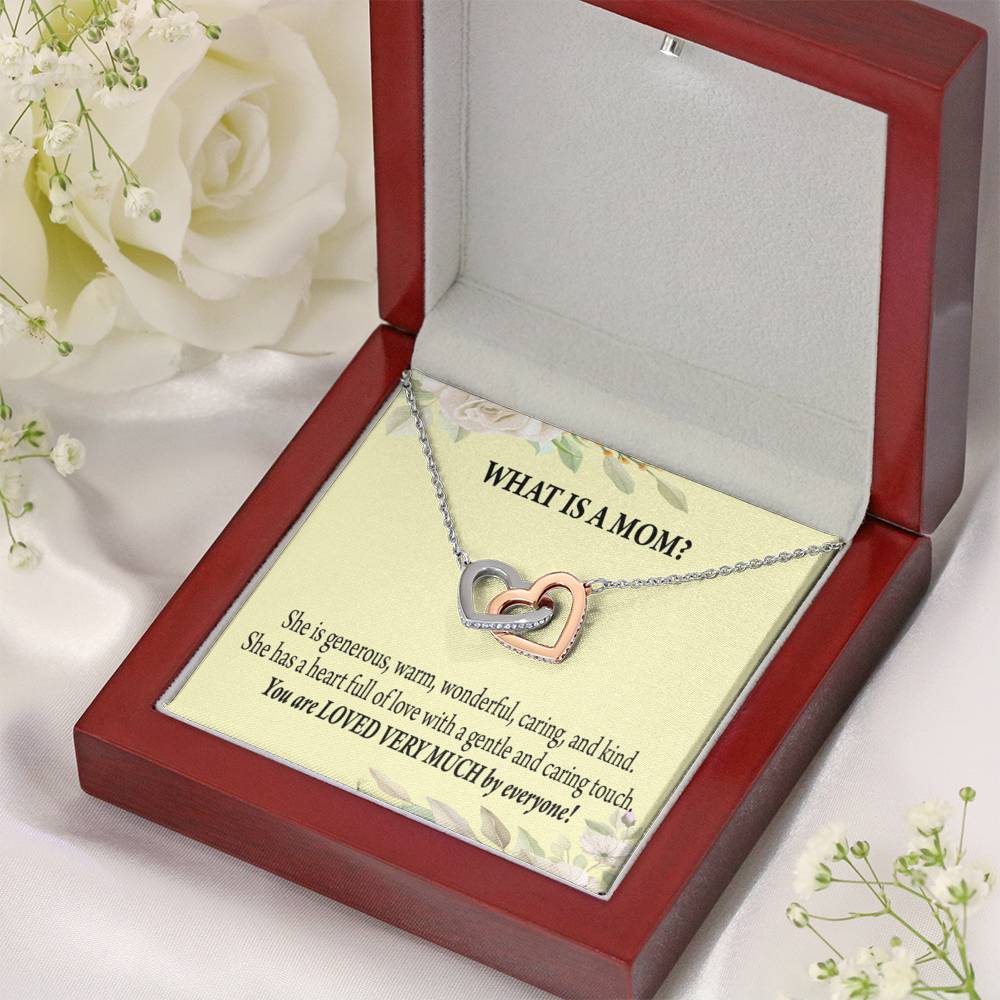 To Mom What Is Mom Inseparable Love Pendant Necklace Keepsake Card-Express Your Love Gifts