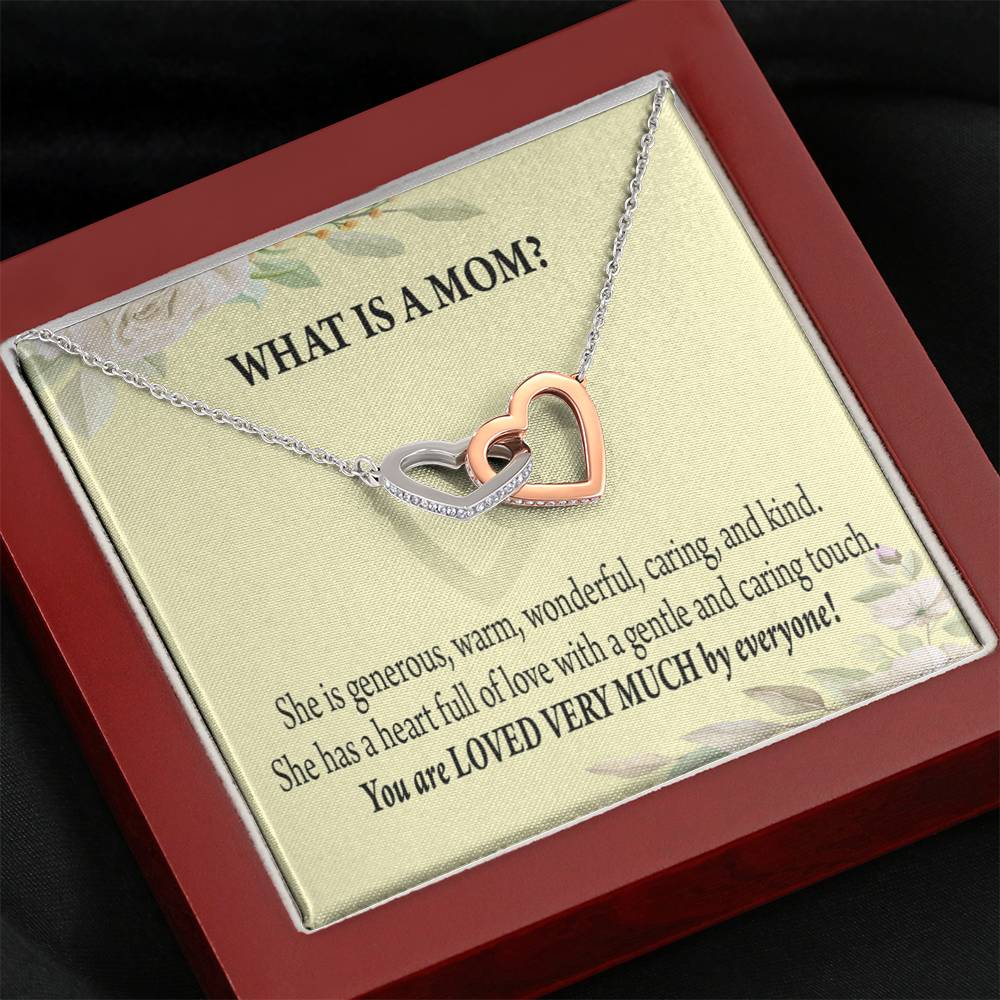 To Mom What Is Mom Inseparable Love Pendant Necklace Keepsake Card-Express Your Love Gifts