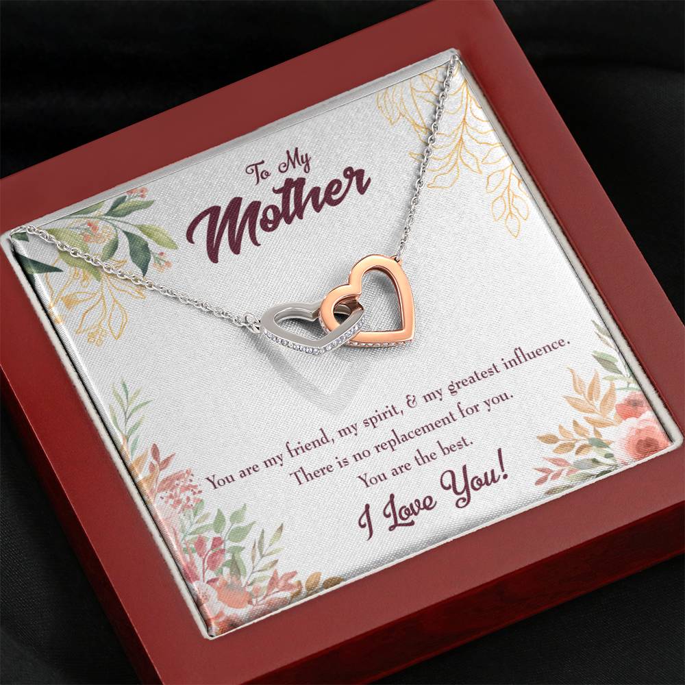 Mother Necklace Mom I Love You Inseparable Love Pendant Birthday Keepsake Card-Express Your Love Gifts
