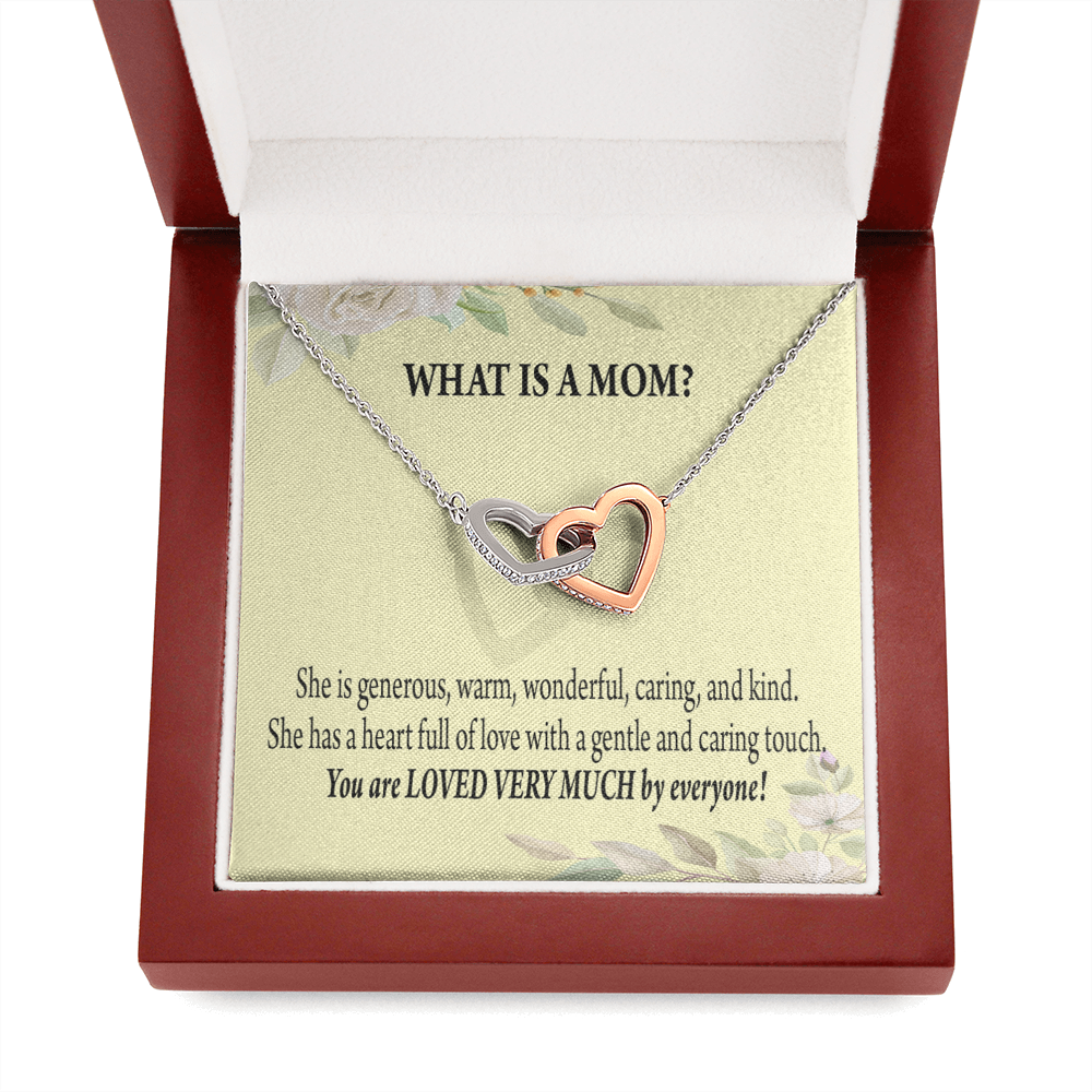 To Mom What Is Mom Inseparable Love Pendant Necklace Keepsake Card-Express Your Love Gifts