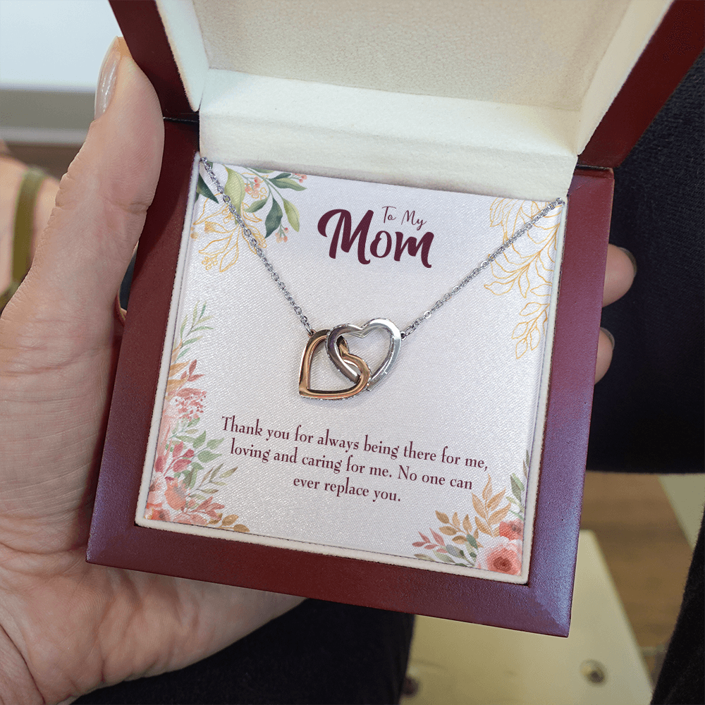 Irreplaceable Mom Inseparable Love Pendant 18k Rose Gold Finish 16” Mom Necklace-Express Your Love Gifts