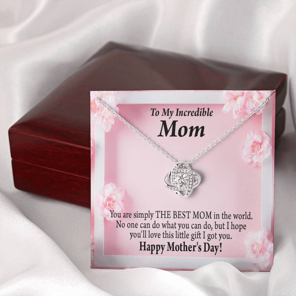 Happy Mother'S Day You'Re The Best Love Knot Message Card From Son Daughter Gift Anniversary Birthday Graduation Mothers Day-Express Your Love Gifts