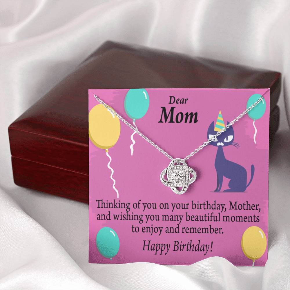 Thinking Of You Love Knot Pendant Message Card-Express Your Love Gifts