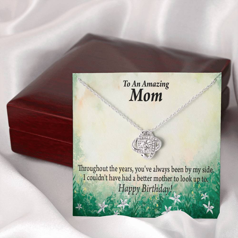Happy Birthday Mom No One Better Love Knot Message Card From Son Daughter Gift Anniversary Birthday Graduation Mothers Day-Express Your Love Gifts