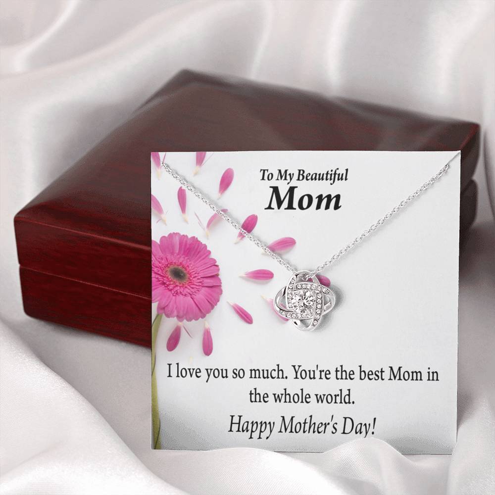 You'Re The Best Happy Mother'S Day Love Knot Pendant Message Card-Express Your Love Gifts