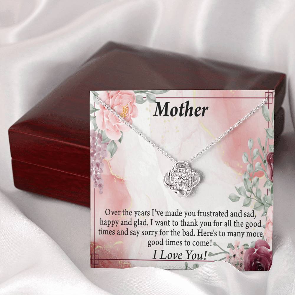 To Mother More Good Times Love Knot Message Card From Son Daughter Gift Anniversary Birthday Graduation Mothers-Express Your Love Gifts