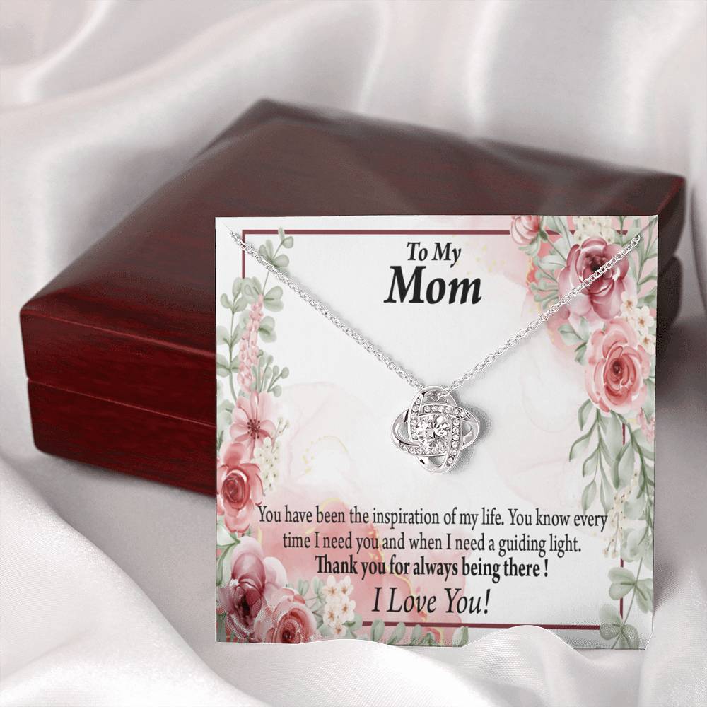 To Mom Mother Bonus Mom Grandmom Sweet Message Love Knot Message Card From Son Daughter Gift Anniversary Birthday Graduation Mothers Day-Express Your Love Gifts