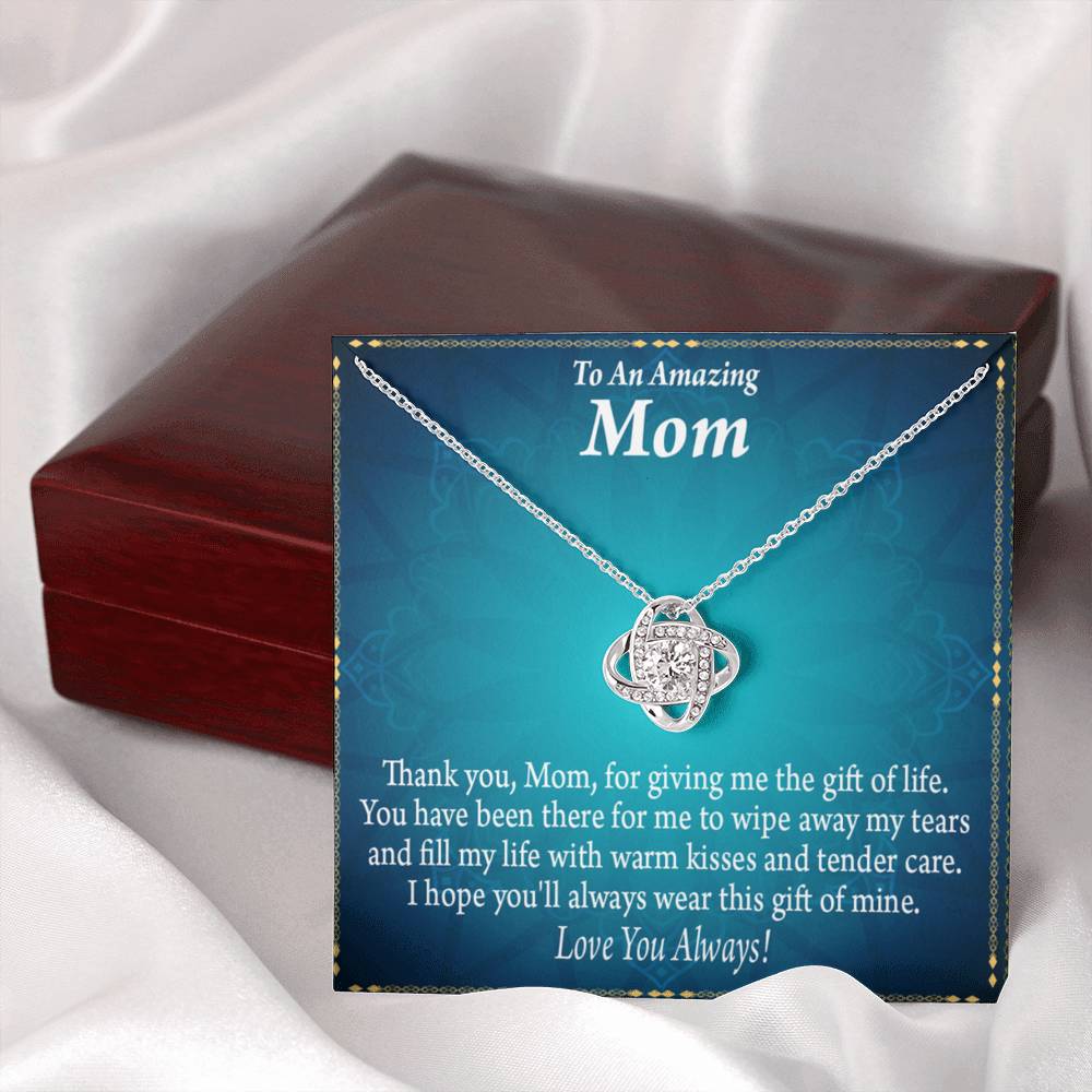 To Mom Love Always Love Knot Message Card From Son Daughter Gift Anniversary Birthday Graduation Mothers Day-Express Your Love Gifts