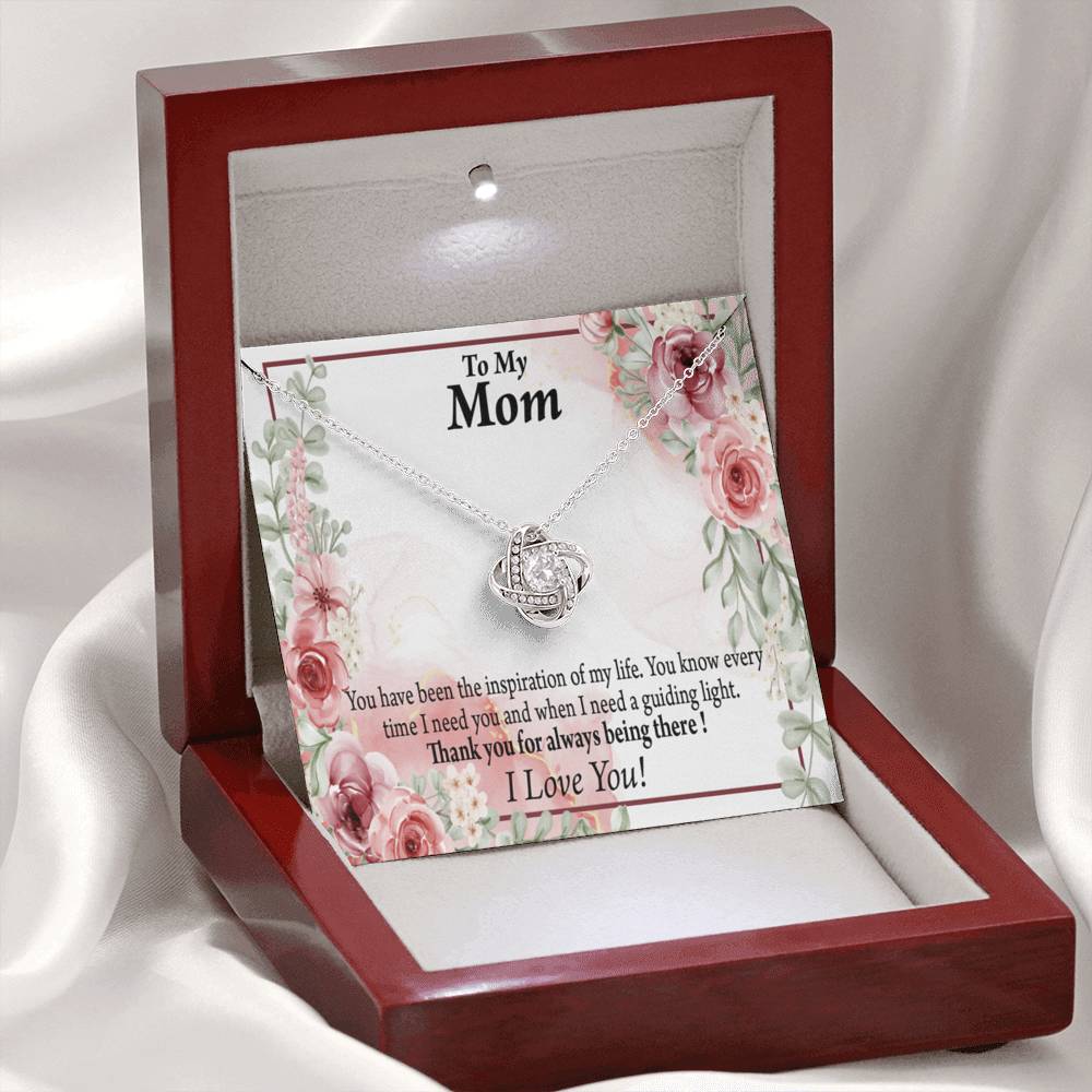 To Mom Mother Bonus Mom Grandmom Sweet Message Love Knot Message Card From Son Daughter Gift Anniversary Birthday Graduation Mothers Day-Express Your Love Gifts