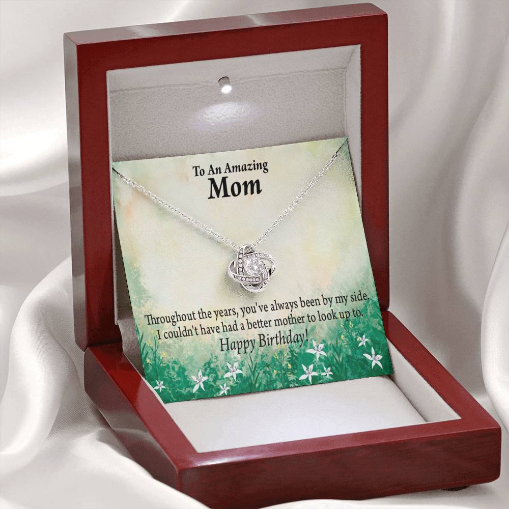 Happy Birthday Mom No One Better Love Knot Message Card From Son Daughter Gift Anniversary Birthday Graduation Mothers Day-Express Your Love Gifts