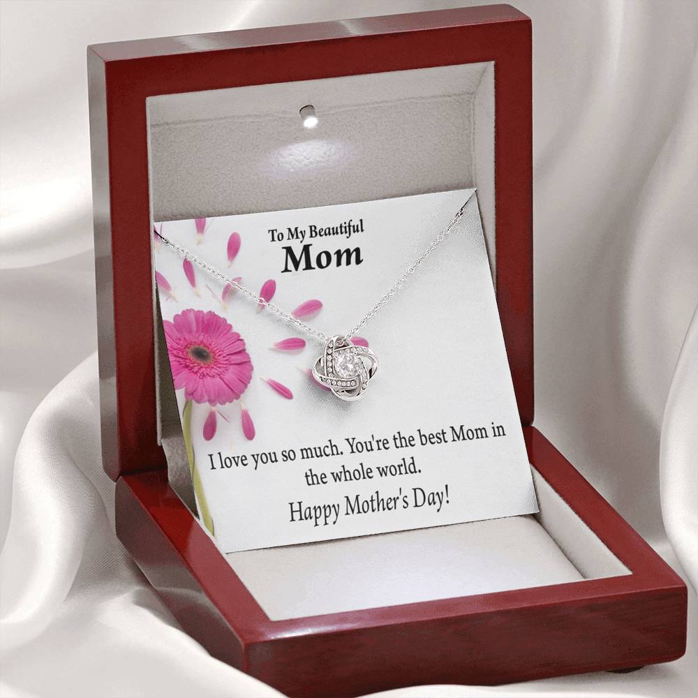 You'Re The Best Happy Mother'S Day Love Knot Pendant Message Card-Express Your Love Gifts