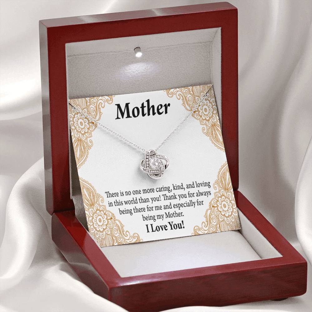 To Mom Mother Bonus Mom Grandmom Caring Kind And Loving Love Knot Message Card From Son Daughter Gift Anniversary Birthday Graduation Mothers Day-Express Your Love Gifts